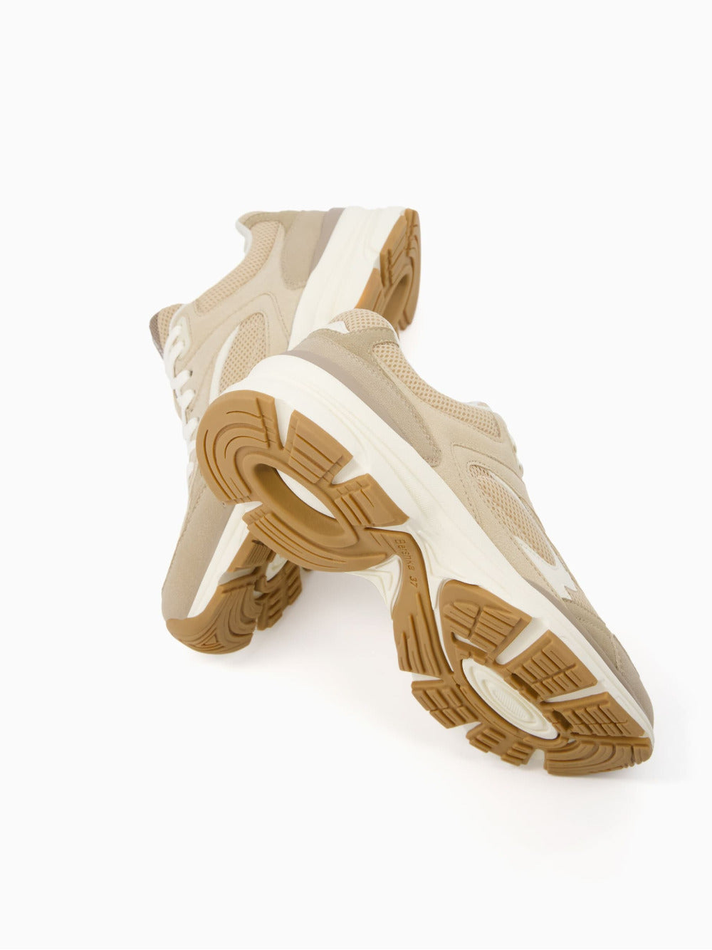 Contrast trainers with mesh detail