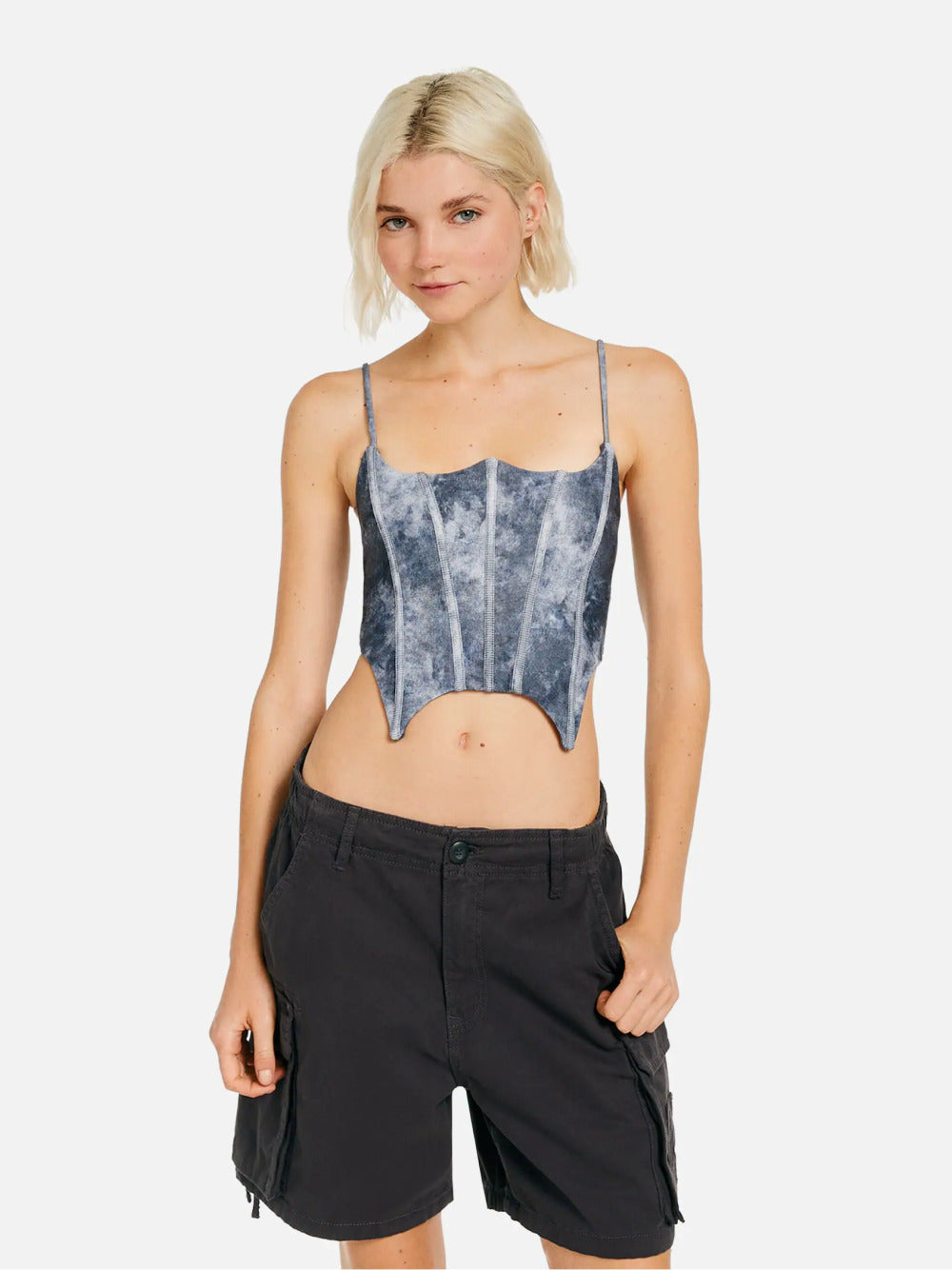 Cotton cargo Bermuda shorts