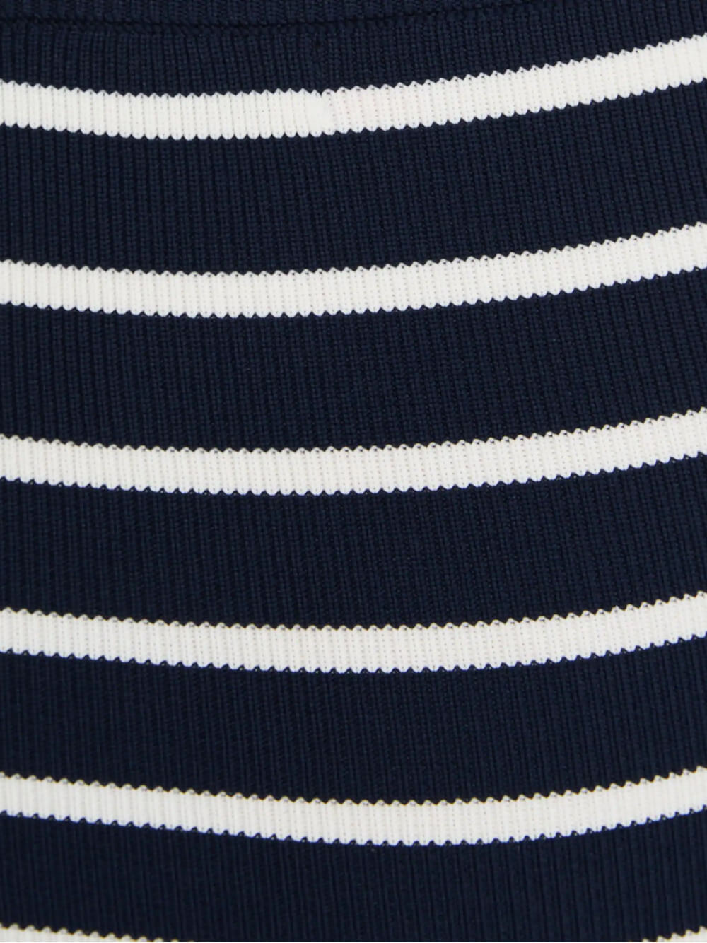 Striped knit bandeau crop top