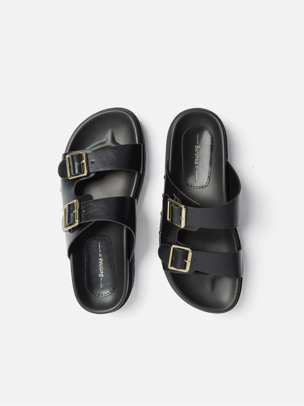 Buckled platform sandals