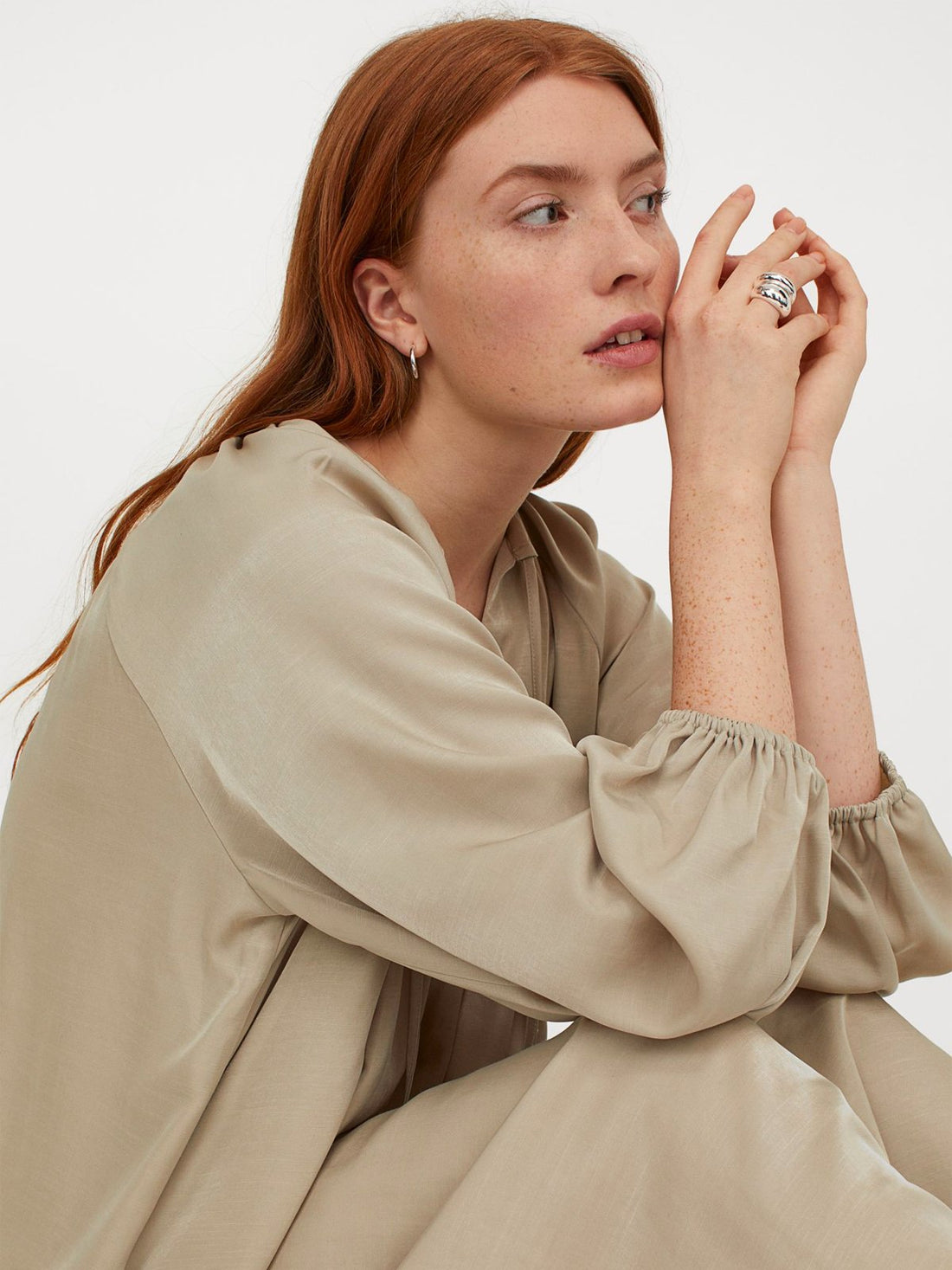 Long-sleeve Maxi Dress